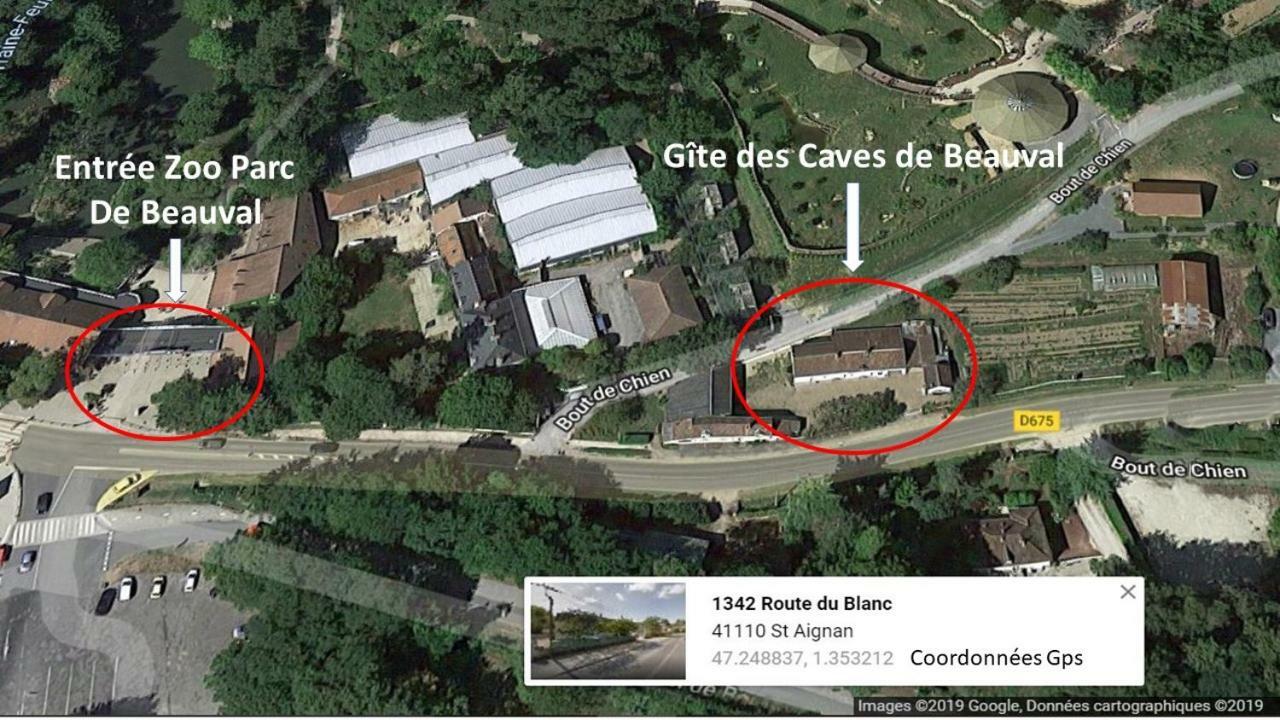 Gite Caves De Beauval Saint-Aignan  Eksteriør bilde
